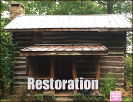 Historic Log Cabin Restoration  Chappell, Kentucky